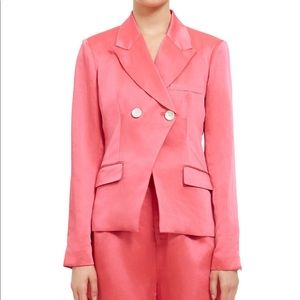 NWT Opening Ceremony Satin Blazer Pink 0